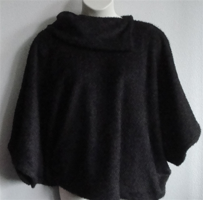 Mocha Brown Fleece Side Opening Post Surgery Sweater