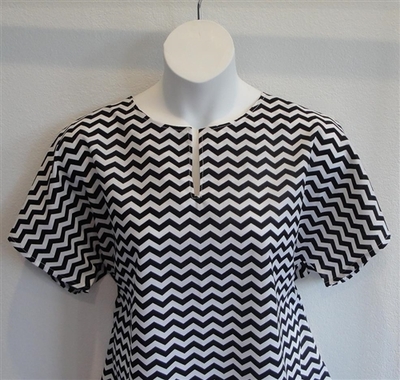 Black Chevron Adaptive Clothing Shirt - Gracie