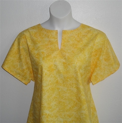 Yellow Dragonfly Post Surgery Shirt - Gracie