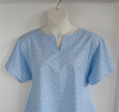 Gracie Shirt - Blue Mum Floral | Woven Fabrics