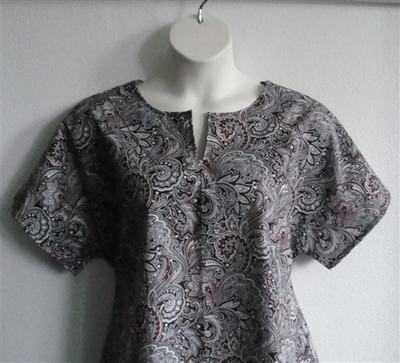 Gracie Shirt - Red/Black Paisley (S & XS only) | Woven Fabrics
