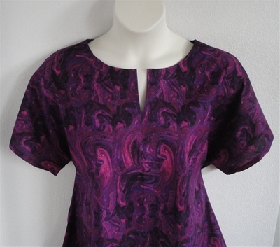 Gracie Shirt - Pink/Purple Marble | Woven Fabrics