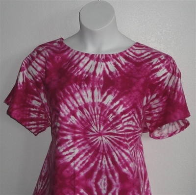 Pink Tie Dye Flannel Post Surgery Shirt - Tracie