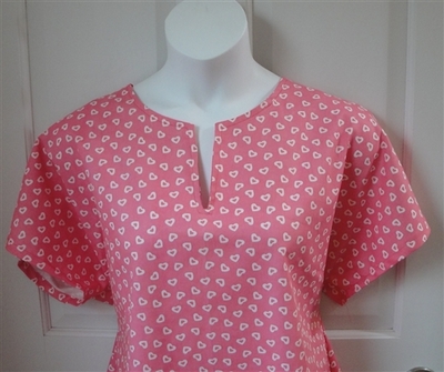 Pink Hearts Post Surgery Shirt - Gracie