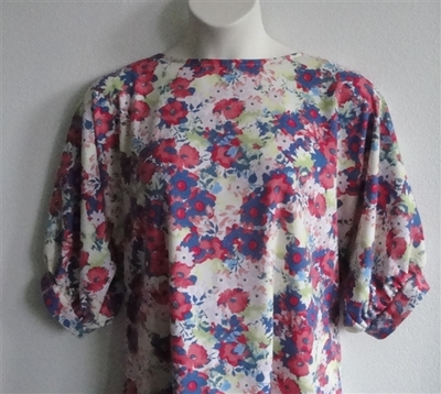 Libby Shirt - Pastel Floral Ponte | 3/4 Sleeve Shirts