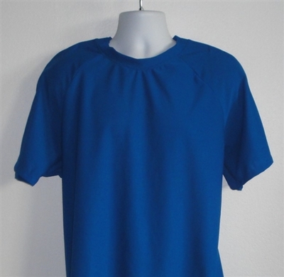 Unisex/Men Post Surgery Shirt - Royal Blue Wickaway