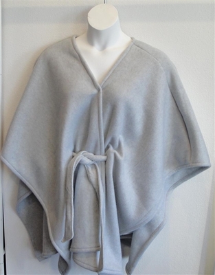 Shandra FLEECE Cape - Light Gray | Outerwear/Capes