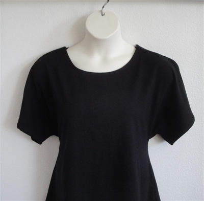 Black Cotton post surgery shirt for shoulder surgery