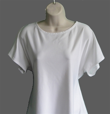 White Nylon Post Surgery Tracie Shirt