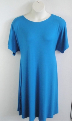 Turquoise Rayon Knit Post Surgery Gown - Orgetta