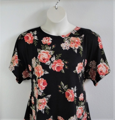 Coral/Black Rose Rayon Post Surgery Shirt