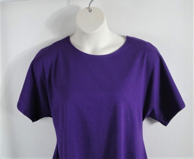 Burgundy cotton adaptive shirt for shoulder surgery, breast cancer, or mastectomy