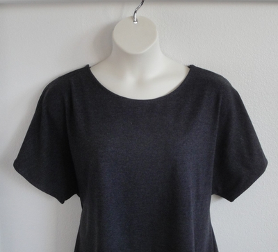 Black Cotton post surgery shirt for shoulder surgery