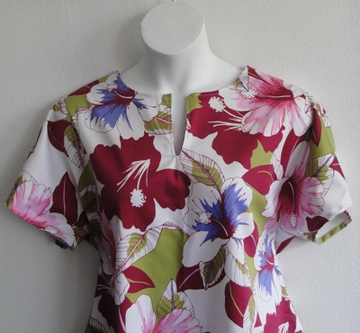 Pink Tropical Post Surgery Shirt - Gracie