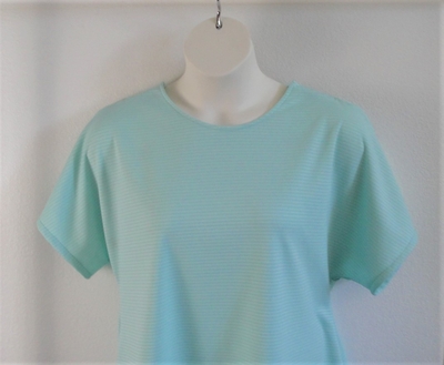 Tracie Shirt - Mint Green/White Stripe Wickaway | Short Sleeve Shirts