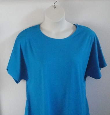 Turquoise Cotton Post Surgery Shirt - Tracie