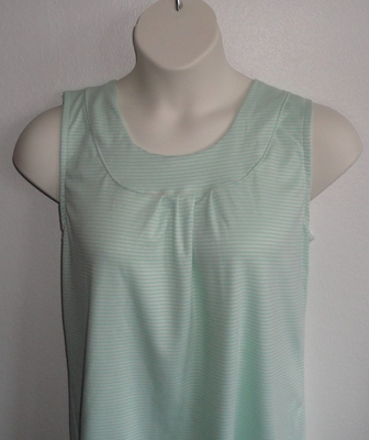 Mint/White Stripe Post Surgery Shirt - Clearance - Sara