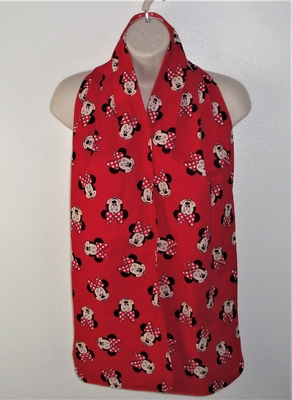 Adult Bib/Dinner Scarf - Red Minnie