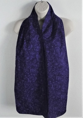 Adult Bib/Dinner Scarf - Purple Rose