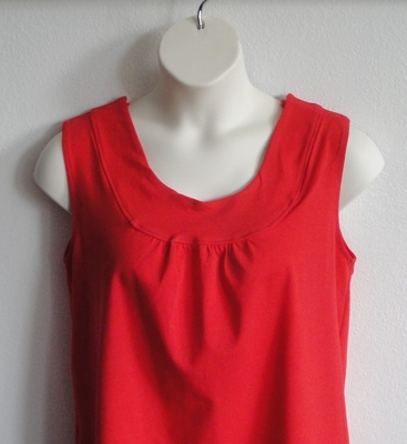 Red Cotton Post Surgery Shirt - Clearance - Sara