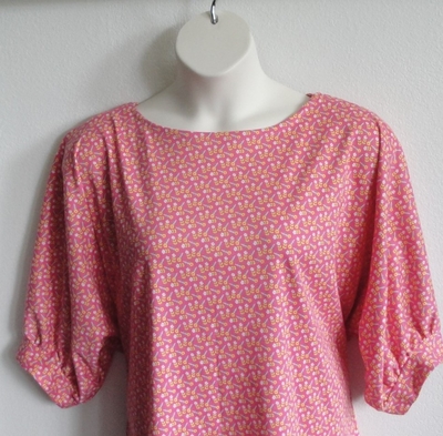 Pink Floral Post Surgery Shirt - Libby