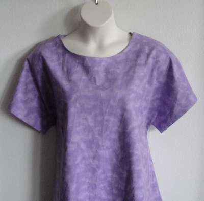 Blue/Purple Galaxy Flannel Post Surgery Shirt - Tracie