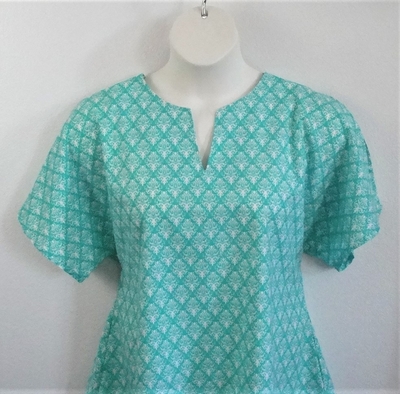 Mint Green Fleur Post Surgery Shirt - Gracie