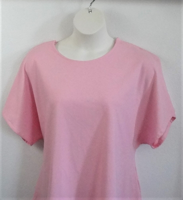 Pink French Terry Post Surgery Shirt - Tracie