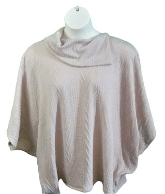 Lt. Taupe Cable Knit Side Opening Post Surgery Sweater - Emily