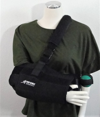 Olive Green Cotton post surgery shirt for shoulder surgery
