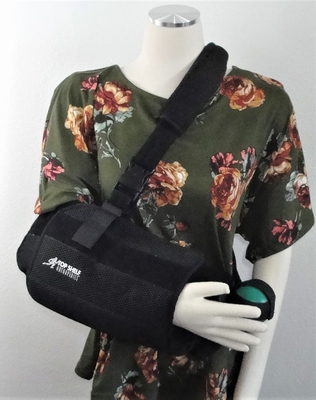 Olive Green Floral Brushed Poly Knit Post Surgery Shirt