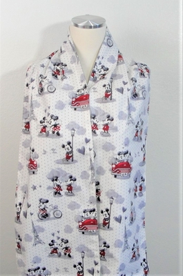 Adult Bib/Dinner Scarf - Mickey/Minnie Paris