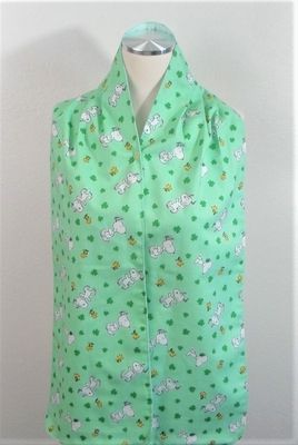 Adult Bib/Dinner Scarf - Snoopy/Woodstock Shamrock