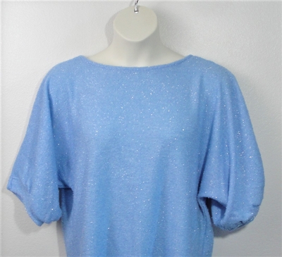 Jan Sweater - Light Blue Sparkle Eyelash Sweater Knit (M-XL only) | Sweaters
