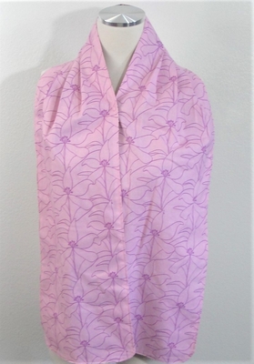 Adult Bib/Dinner Scarf - Pink Hawaiian