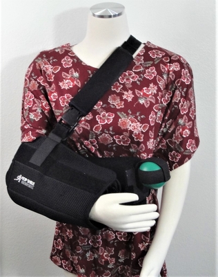 Brick Red Floral Rayon Post Surgery Shirt - Tracie