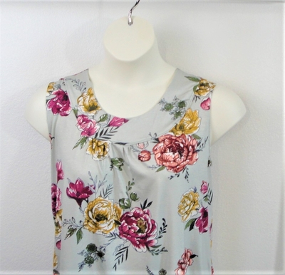 Mint Floral Post Surgery Shirt - Clearance - Sara