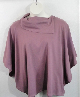 Mauve Cotton Rib Side Opening Post Surgery - Katie