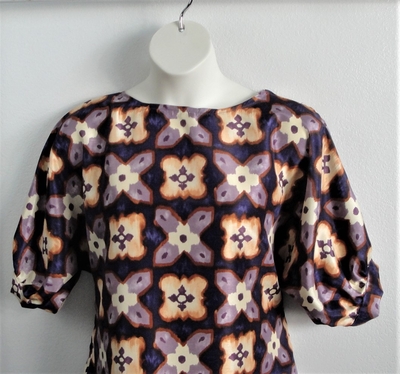 Purple/Black Floral Post Surgery Shirt - Libby