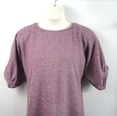 Burgundy Heather French Terry Post Surgery Shirt - Libby