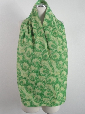 Adult Bib/Dinner Scarf - Green Tie Dye