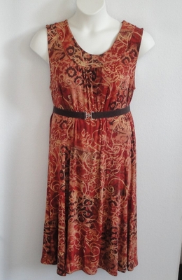 Dani Dress - Rust Batik (S & 3X only) | Dresses