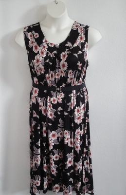 Dani Dress - Mauve Black Floral | Dresses