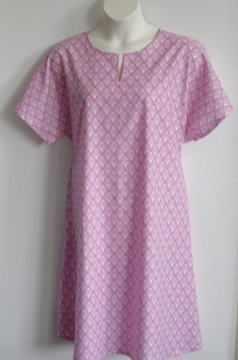 Erin Nightgown - Mauve Pink Calico | Woven Fabric Gowns