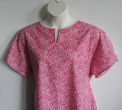 Gracie Shirt - Pink Flower Petals | Woven Fabrics