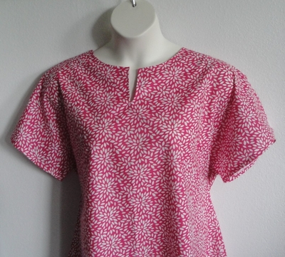 Pink Flower Petals Post Surgery Shirt