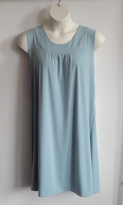 Heidi Nightgown - Dusty Blue Jersey | Sleeveless Gowns