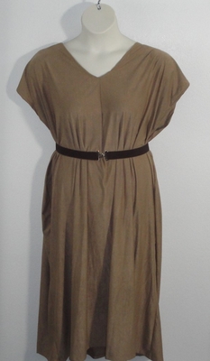 Randi Dress - Tan Micro Fiber Knit | Dresses