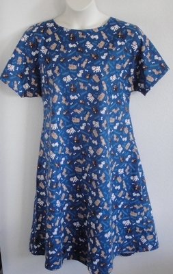 Orgetta FLANNEL Nightgown - Royal Dogs | Flannel Gowns