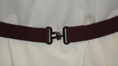 Easy Fasten Burgundy Belt